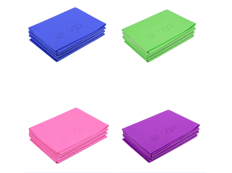 Foldable Yoga Mat – Portable PVC Exercise Mat | 4mm & 5mm | Multiple Colors