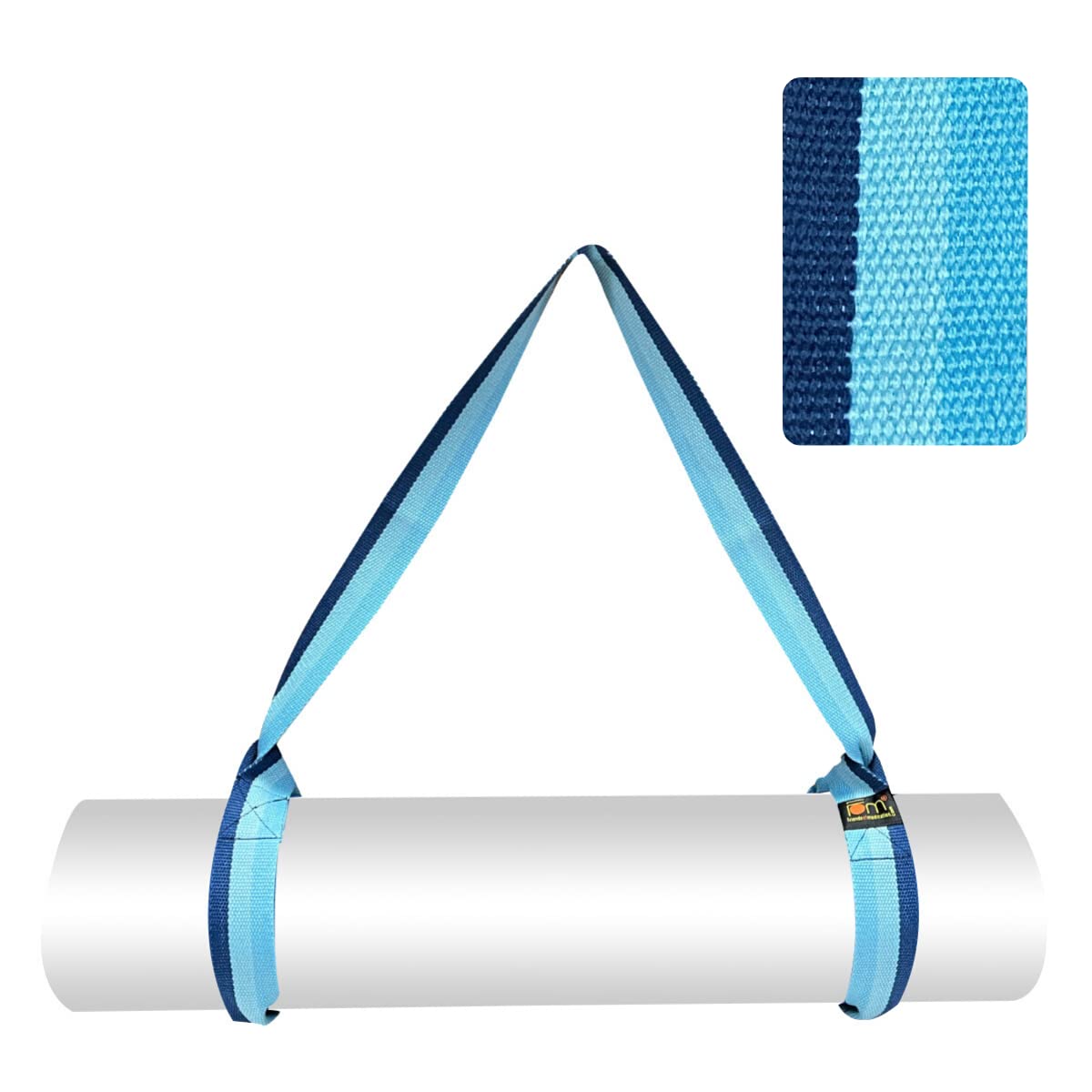 Yoga Mat Carrier Strap – Adjustable Cotton Sling with Secure Grip & Stretching Support | 64"